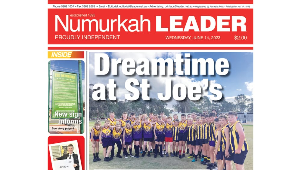 Numurkah Leader digital edition: June 14 2023 post image