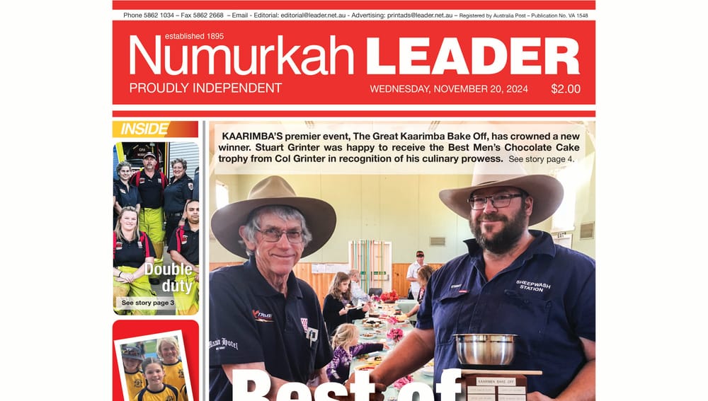 Numurkah Leader Digital Edition November 20 2024 post image