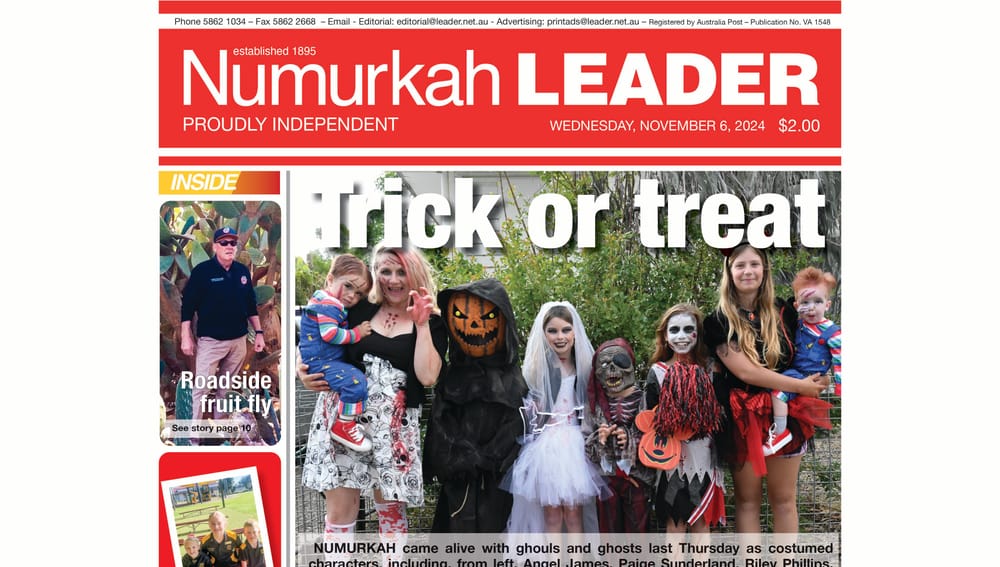 Numurkah Leader Digital Edition November 6 2024 post image