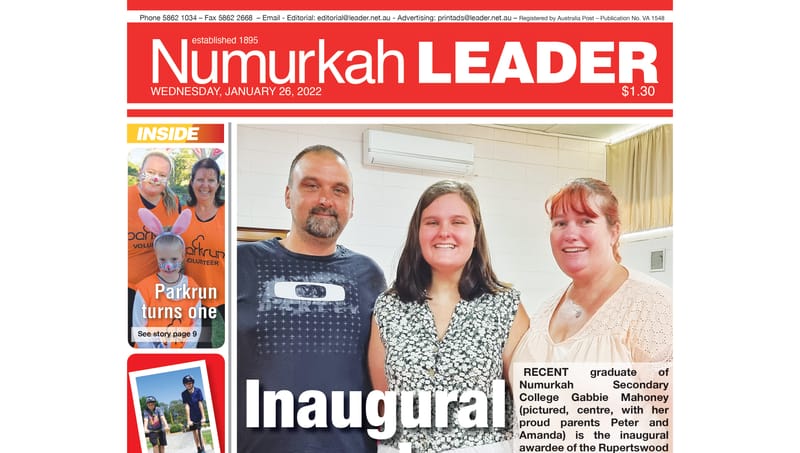 Numurkah Leader digital edition: January 26 2022 post image