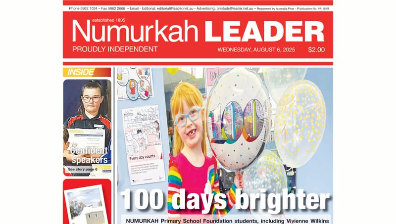 Numurkah Leader Digital Edition August 6 2025 post image
