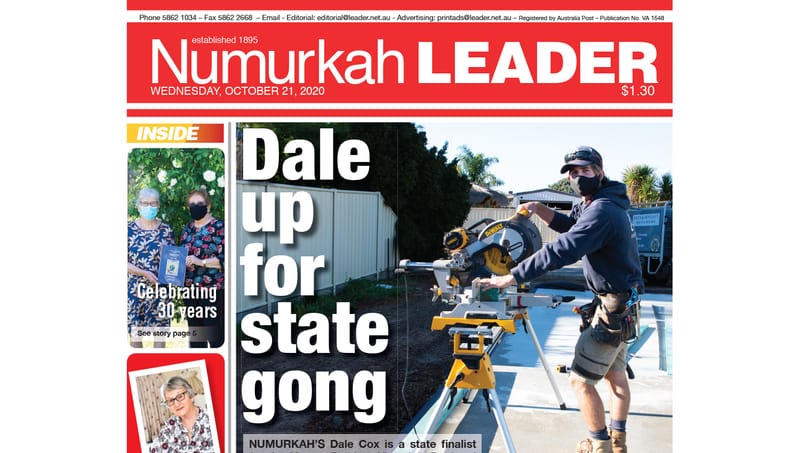 Numurkah Leader digital edition: October 21 2020 post image
