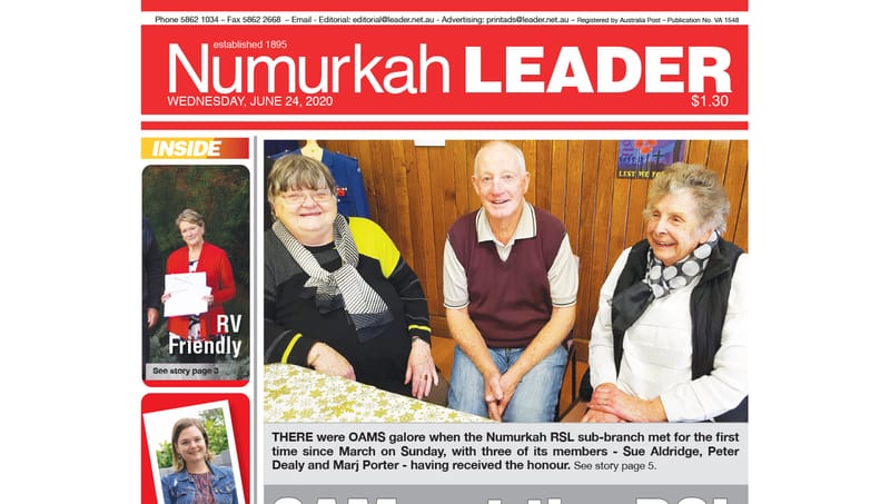 Numurkah Leader digital edition: June 24 2020 post image