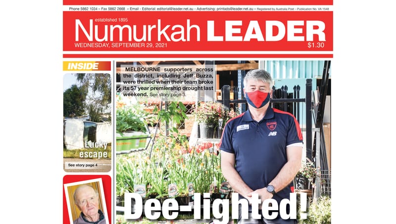 Numurkah Leader digital edition: September 29 2021 post image