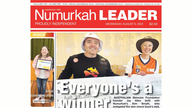 Numurkah Leader digital edition: August 9 2023 post image