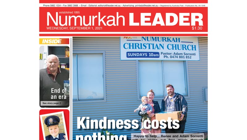 Numurkah Leader digital edition: September 1 2021 post image