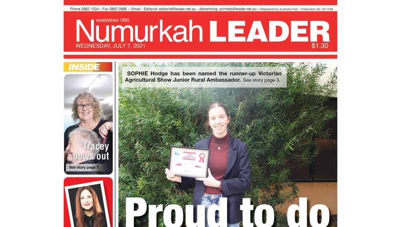 Numurkah Leader digital edition: July 7 2021 post image