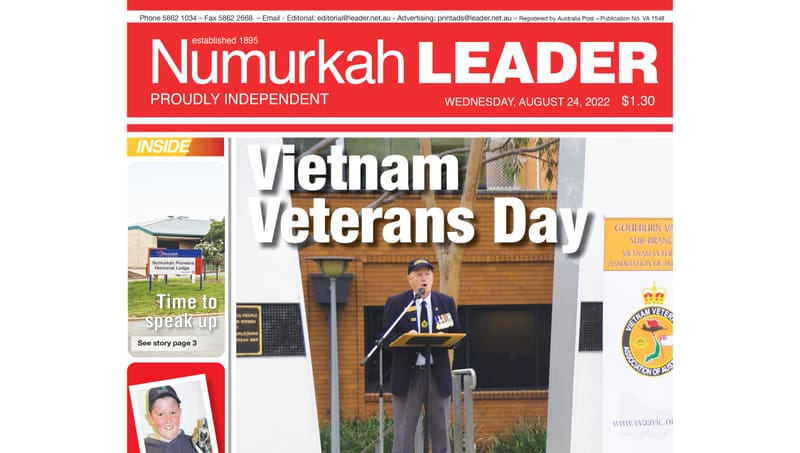 Numurkah Leader digital edition: August 24 2022 post image