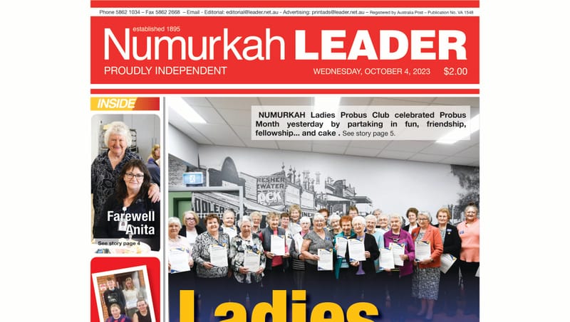 Numurkah Leader digital edition: October 4 2023 post image