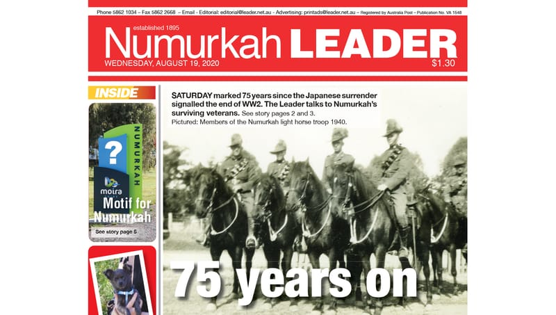 Numurkah Leader digital edition: August 19 2020 post image