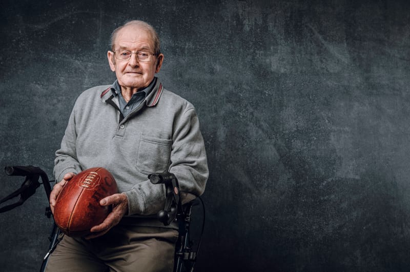 Team player looks back post image