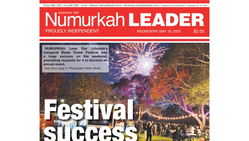 Numurkah Leader digital edition: May 10 2023 post image