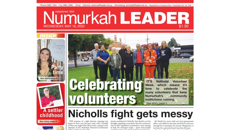 Numurkah Leader digital edition: May 18 2022 post image