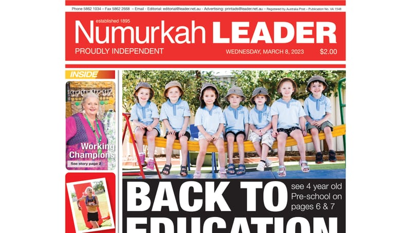 Numurkah Leader digital edition: March 8 2023 post image