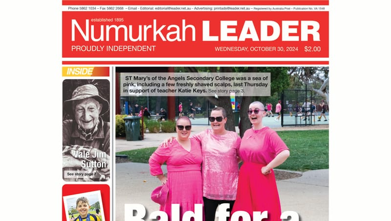 Numurkah Leader Digital Edition October 30 2024 post image