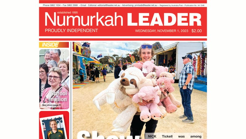 Numurkah Leader digital edition: November 1 2023 post image