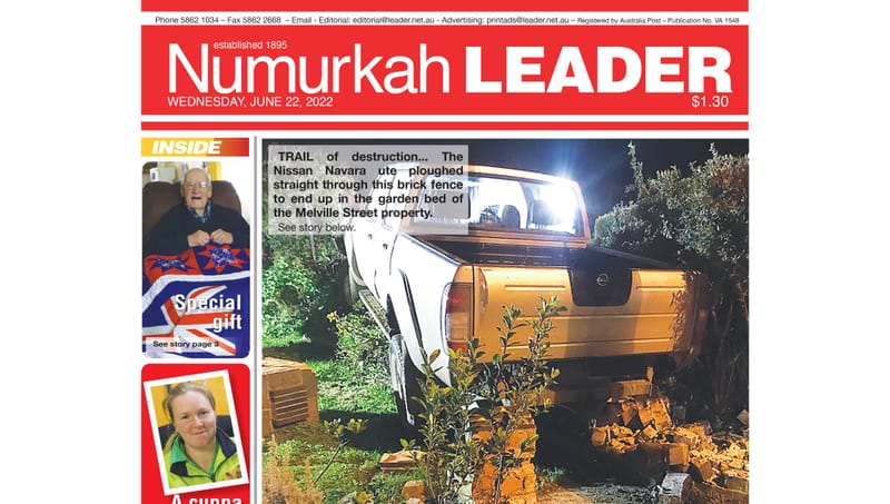 Numurkah Leader digital edition: June 22 2022 post image