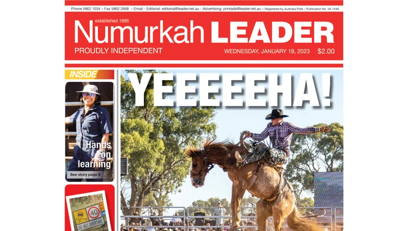 Numurkah Leader digital edition: January 18 2023 post image