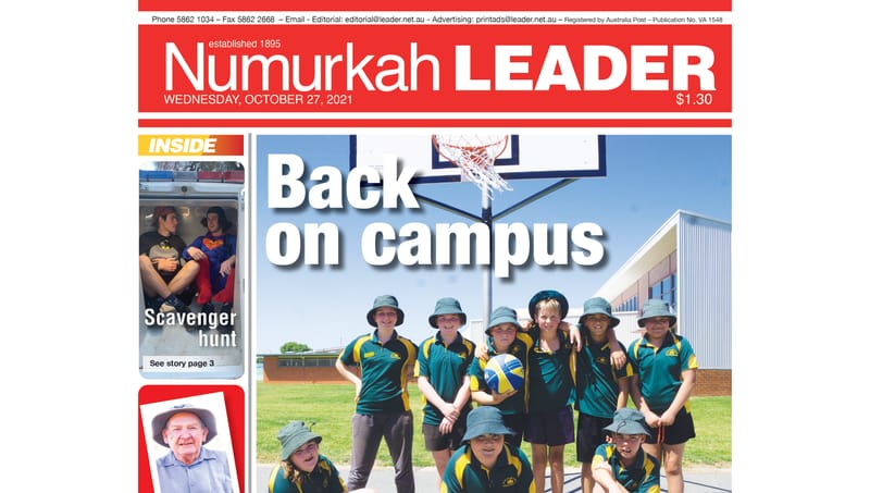 Numurkah Leader digital edition: October 27 2021 post image