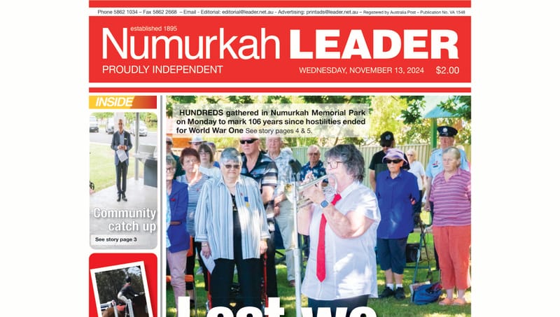 Numurkah Leader Digital Edition November 13 2024 post image