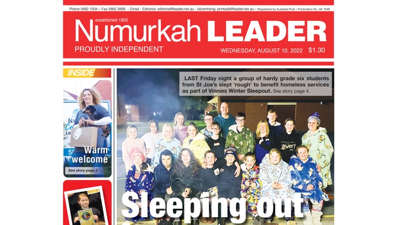 Numurkah Leader digital edition: August 10 2022 post image