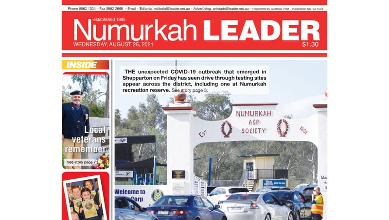 Numurkah Leader digital edition: August 25 2021 post image