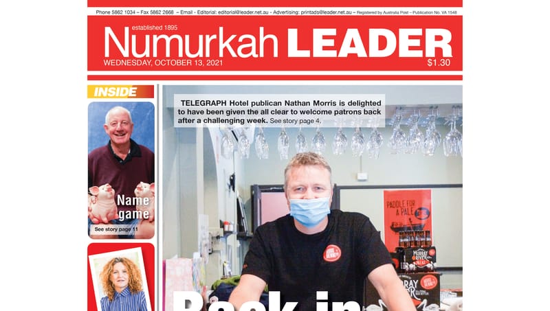 Numurkah Leader digital edition: October 13 2021 post image