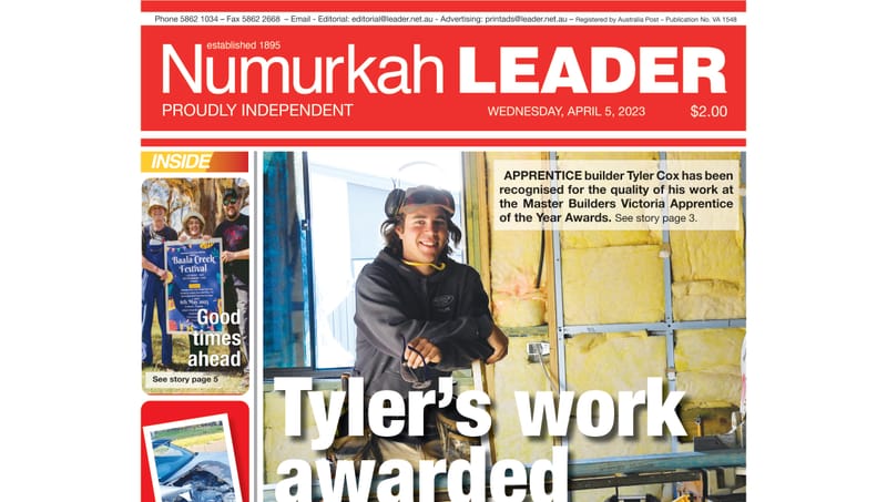 Numurkah Leader digital edition: April 5 2023 post image
