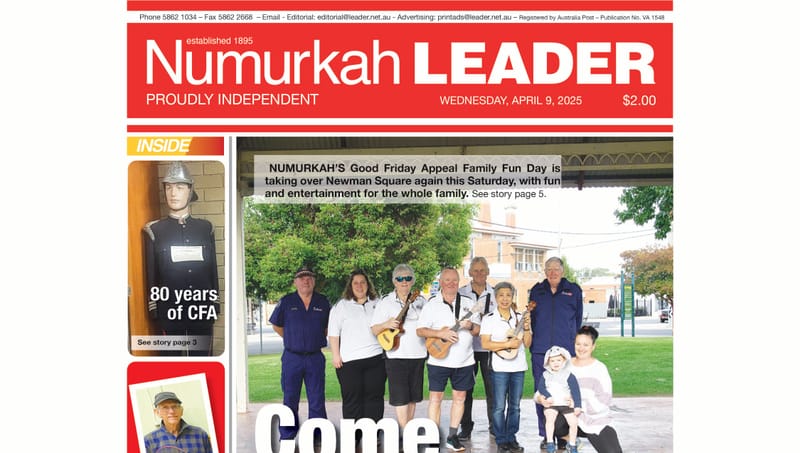 Numurkah Leader Digital Edition April 9 2025 post image