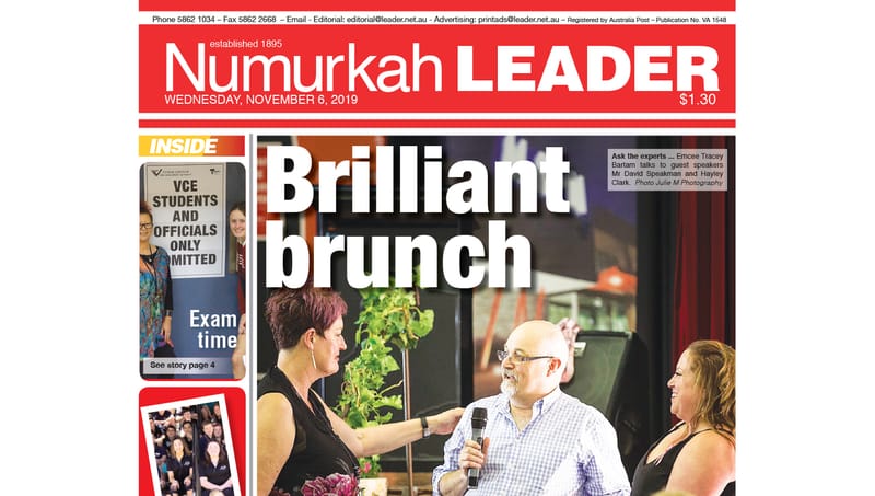 Numurkah Leader digital edition: November 6 2019 post image