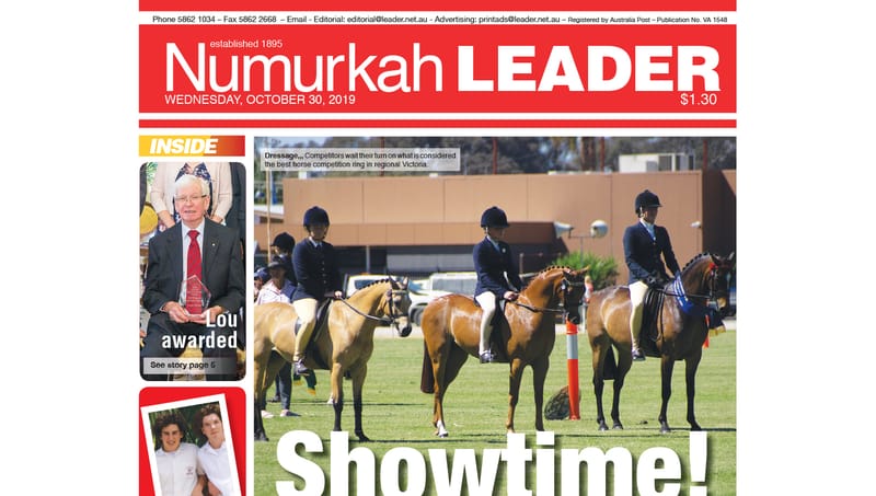 Numurkah Leader digital edition: October 30 2019 post image
