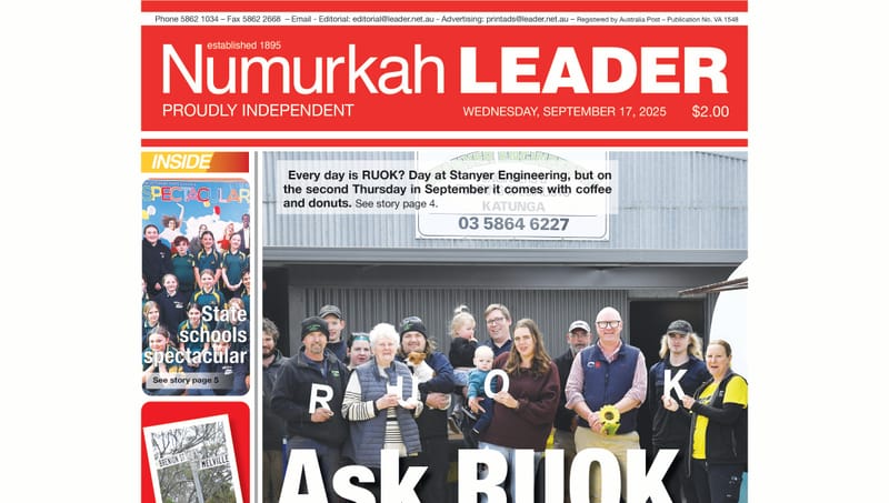 Numurkah Leader Digital Edition September 17 2025 post image