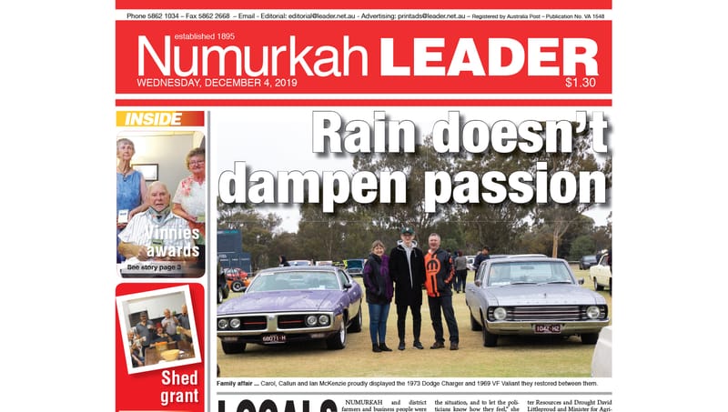 Numurkah Leader digital edition: December 4 2019 post image