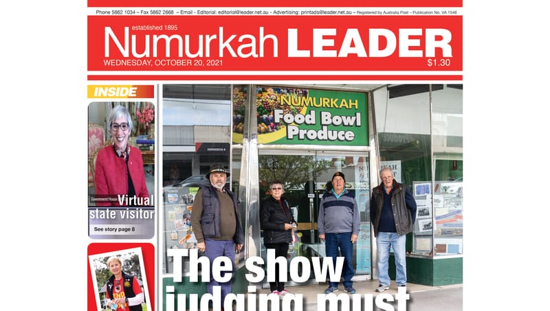 Numurkah Leader digital edition: October 20 2021 post image