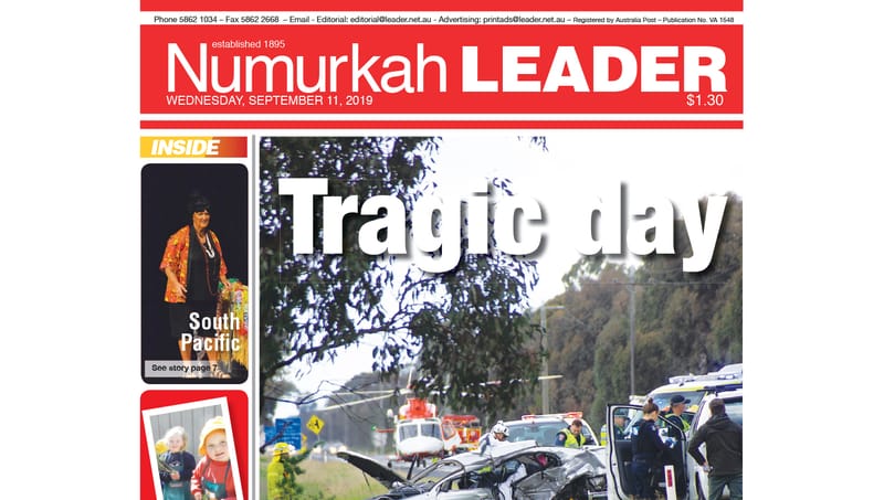 Numurkah Leader digital edition: September 11 2019 post image