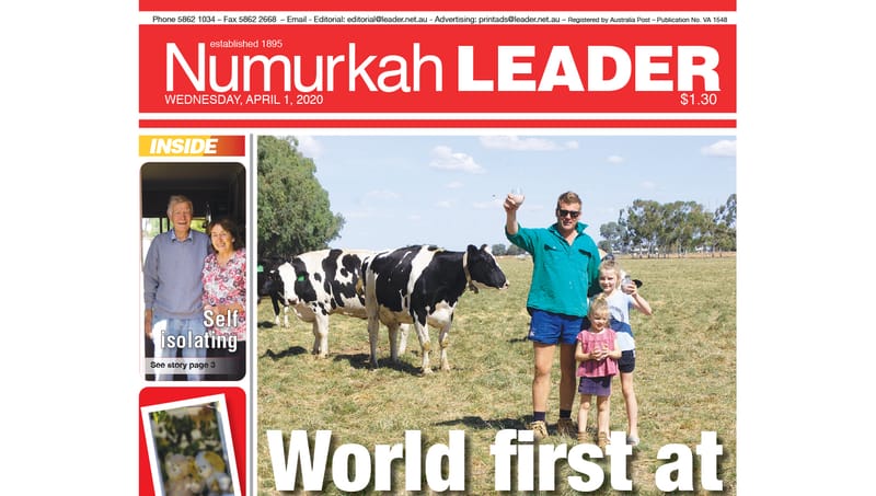 Numurkah Leader digital edition: April 1 2020 post image