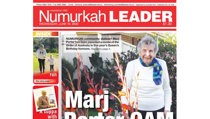 Numurkah Leader digital edition: June 10 2020 post image