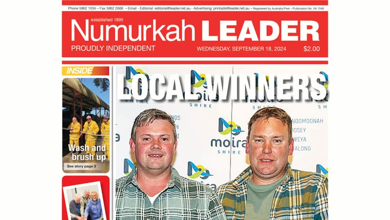 Numurkah Leader Digital Edition September 18 2024 post image