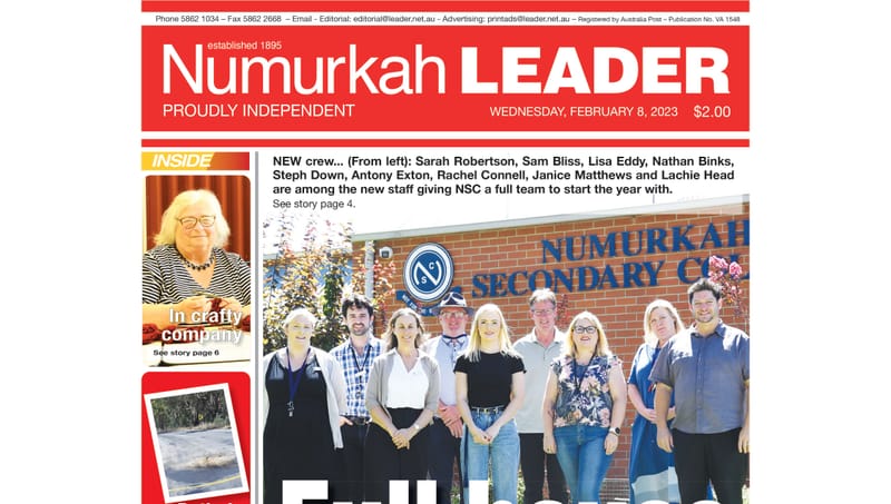Numurkah Leader digital edition: February 8 2023 post image