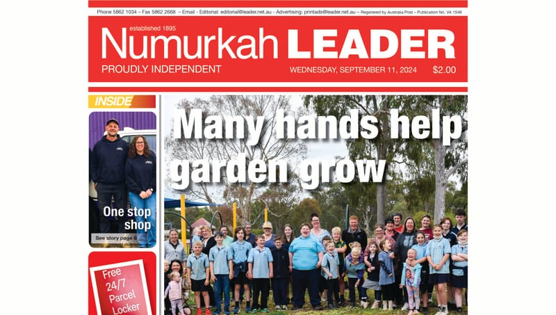 Numurkah Leader Digital Edition September 11 2024 post image