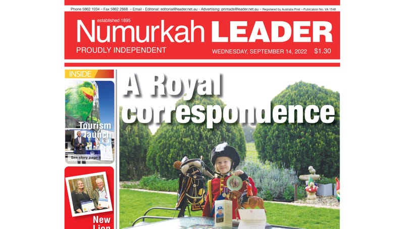 Numurkah Leader digital edition: September 14 2022 post image