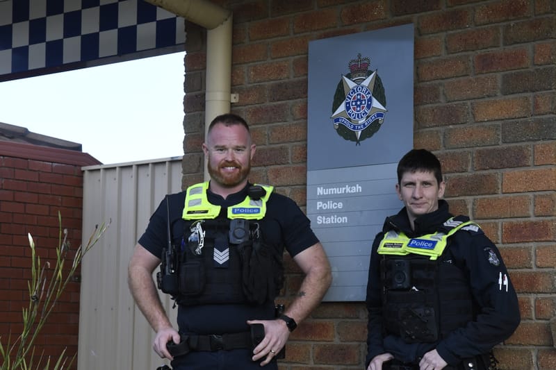 Numurkah police running at full steam with new faces post image
