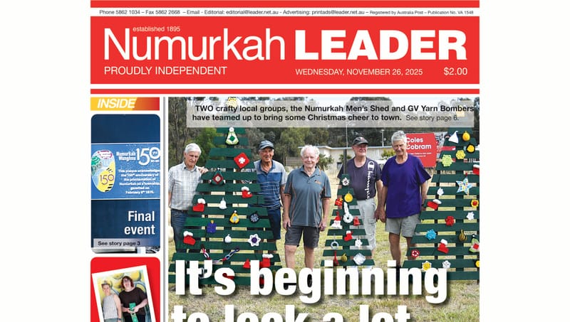 Numurkah Leader Digital Edition November 26 2025 post image